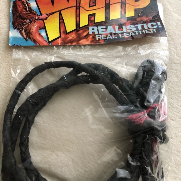 Other - Vintage Black Leather Whip
